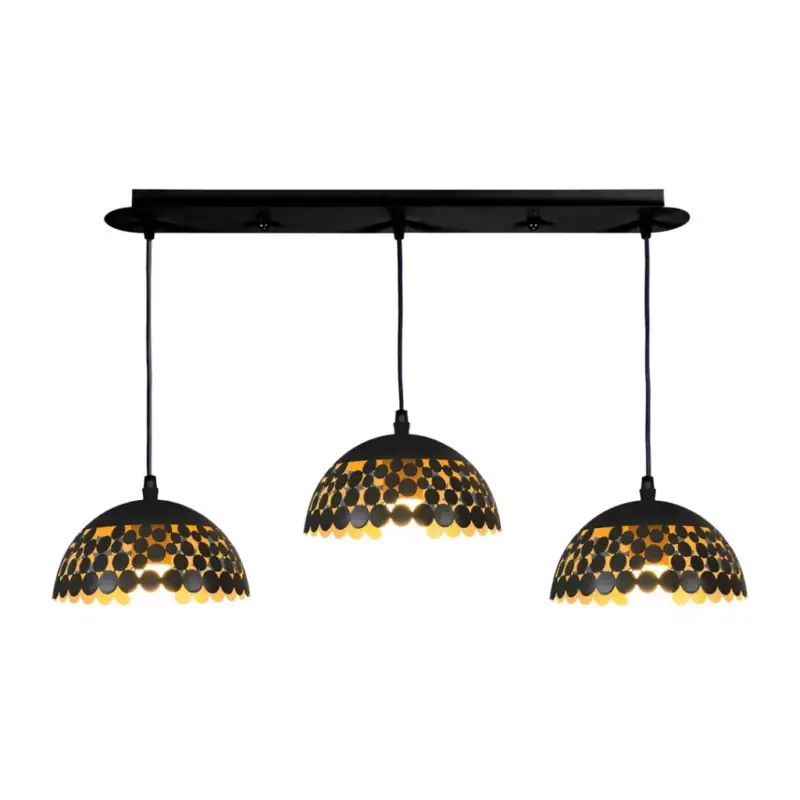 Korlátozott ajánlat LISA függőlámpa 3xE27 Black Elegant ML6136 Milagro Metal