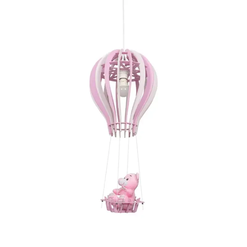 Expressz kézbesítés BALONIK függőlámpa 1xE27 60W Gyerek Balloon Mackó Pink MLP6426 Milagro Fém + Fa