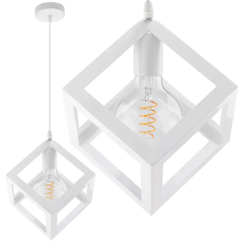 Szezonális akció TALUS geometrikus négyzet alakú függőlámpa ZWIS LED White-hoz 1x E27 LUMILED