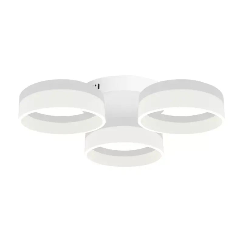 Nézd meg most RING mennyezeti lámpa három kör fehér 36W LED IP20 Fém és akril modern stílusú Milagro
