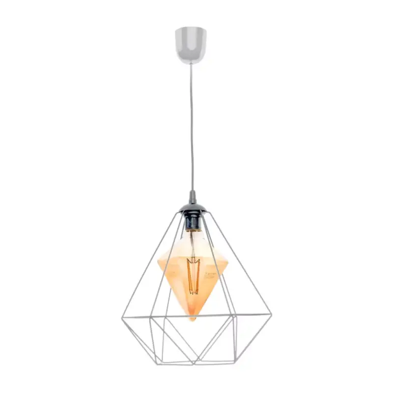 Árcsökkenés ALAMBRE függesztett lámpa 1xE27 4W geometriai alakú izzóval MLP4132 Milagro Metal