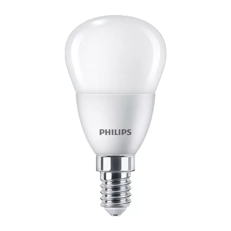 Gyors kiszállítás E14 LED izzó 5W = 40W 470lm 2700K Warm BALL PHILIPS