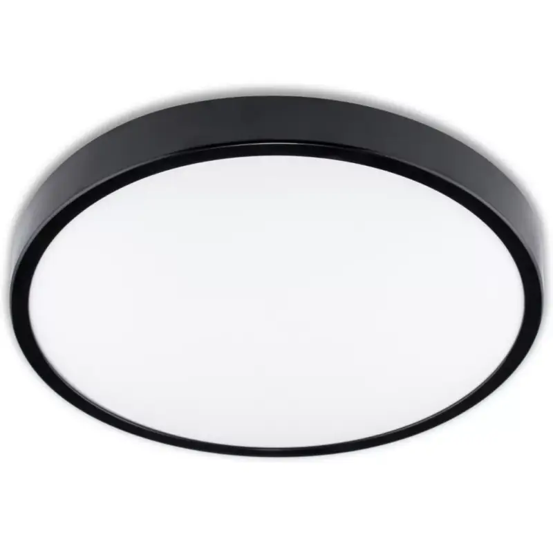 LED felületre szerelhető mennyezeti fürdőszobai lámpa 19W 4000K IP44 mozgásérzékelővel ZOE LX fekete 30cm Kihagyhatatlan ajánlat