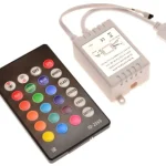 Különleges ajánlat Vezérlő RGB IR LED szalagokhoz 24 GOMB 72W 2A 12V DC + TÁVIRÁNYÍTÓ
