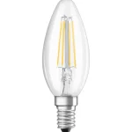 LED izzó E14 B35 CL 3.4W = 40W 470lm 4000K Semleges 300° CRI90 Izzószál OSRAM SUPERSTAR+ szabályozható Népszerű