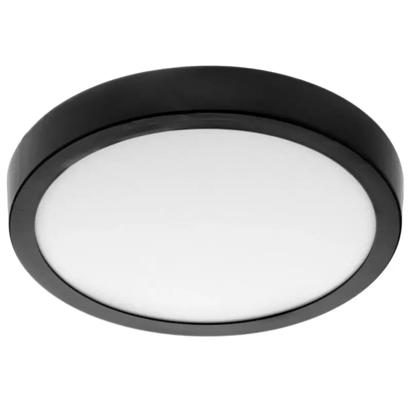 Legkelendőbb Felületre szerelhető mennyezeti lámpa LED panel 18W 4000K Fekete kerek Proma LVT