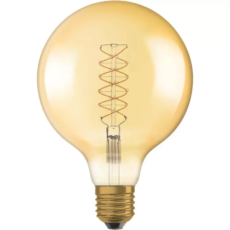 Dekoratív LED izzó E27 G125 7W = 48W 600lm 2200K320°-os izzószálas fényerőszabályozható Vásárlói kedvenc