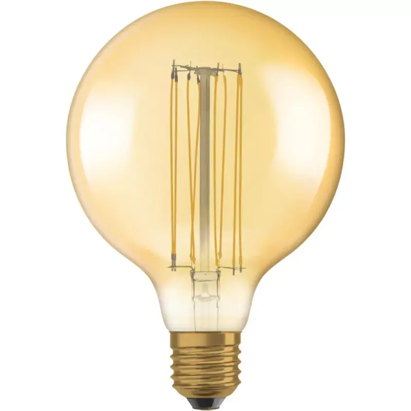 Bestseller Dekoratív LED izzó E27 G125 5,8W = 40W 470lm 2200K meleg 320°-os izzószál szabályozható OSRAM Vintage 1906