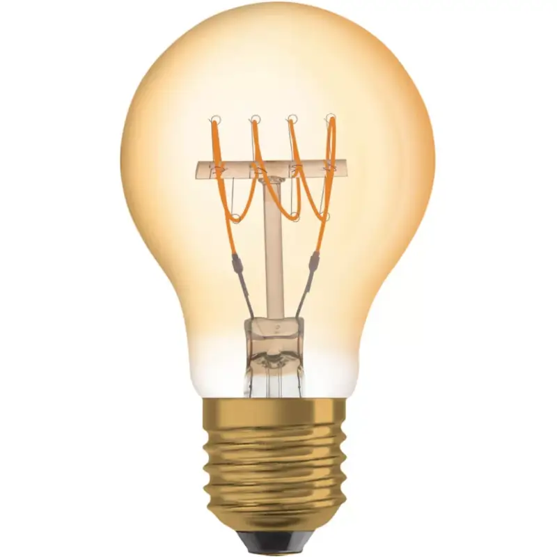 Vásárlói kedvenc Dekoratív LED izzó E27 A60 4,8W = 35W 400lm 2200K320°-os izzószálas, szabályozható OSRAM Vintage 1906