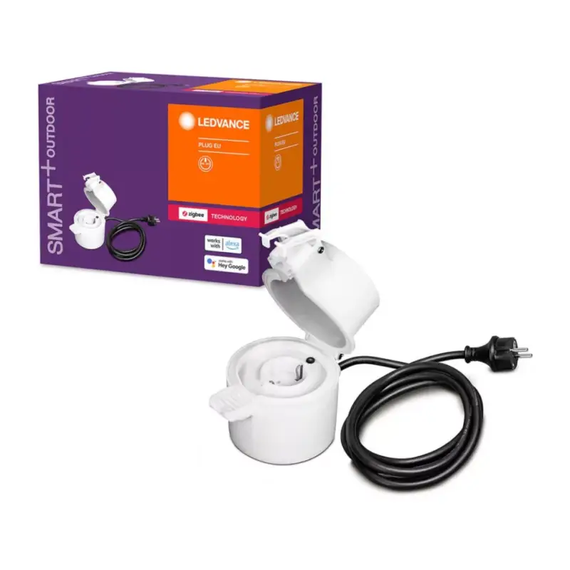 Kiárusítás Smart kültéri aljzat 230V 3680W 16A LEDVANCE SMART+ ZigBee kábellel