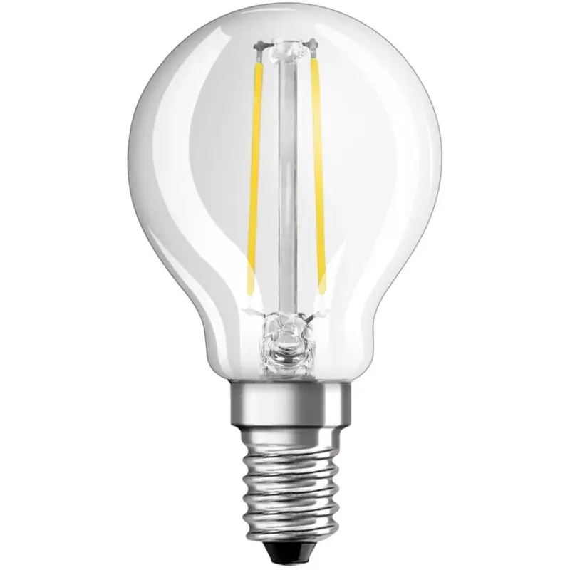 E14 P45 LED izzó 2,8W = 25W 250lm 2700K 320°-os izzószál, szabályozható OSRAM SUPER STAR Gyors kiszállítás