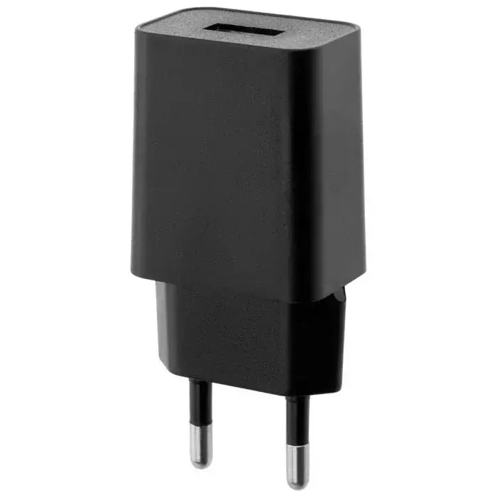 Töltő tápegység 1x USB 5V/1A DC asztali lámpa adapter fekete Lumiled Akció