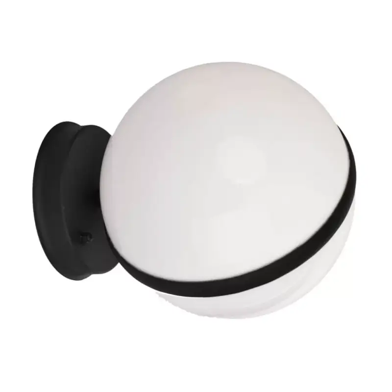 Kerti lámpa Fali lámpa CIRCULO E27 IP44 Golyós fekete-fehér Eco-Light Biztonságos fizetés