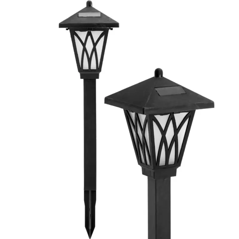 Napelemes kerti lámpa LED függőlámpás IP44 27cm-es szürkületérzékelő Árengedmény