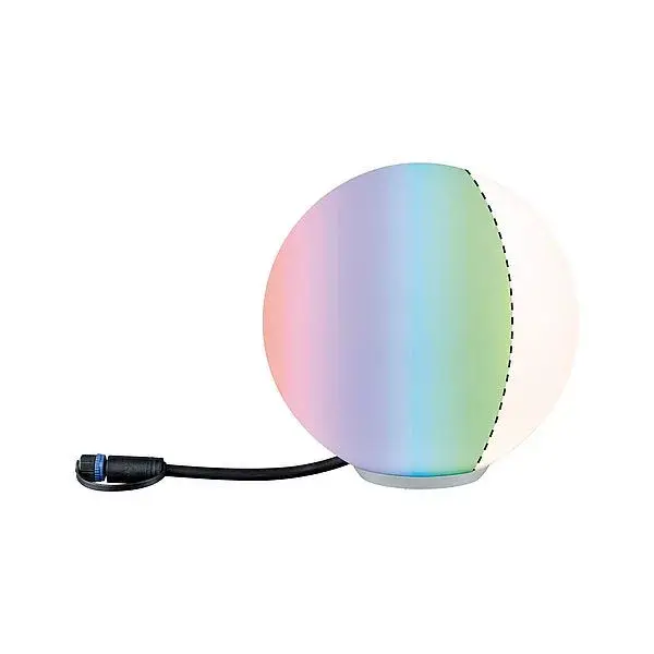 Izzó Plug & Shine Globe LED 2.8W 24V IP67 RGBW ZigBee gömb 20cm fehér Paulmann Árengedmény
