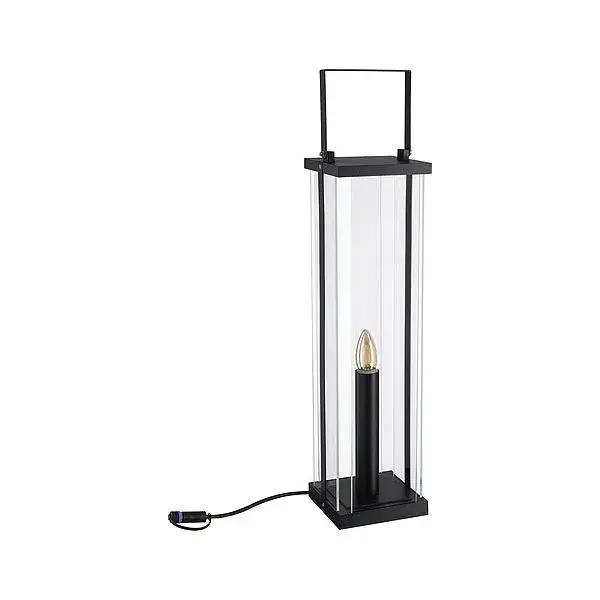 Azonnali szállítás Kültéri kerti lámpa kültéri Plug & Shine LED E14 24V IP44 1900K Lámpás 56cm Üveg Antracit Paulmann