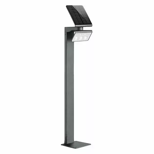 Szezonális akció Napelemes kerti lámpa XSOLAR GL-S LED IP44 1.2W 4000K érzékelő pólus antracit acél
