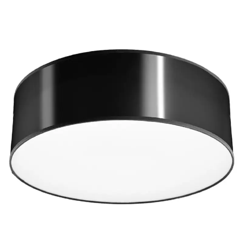 Gyors kiszállítás Mennyezeti lámpa LED ARENA E27 Kerek Fixture 25cm Fekete SOLLUX