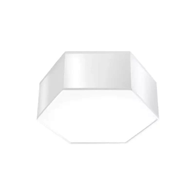 Biztonságos vásárlás SUNDE LED mennyezeti lámpa 2xE27 hatszögletű lámpatest 11cm fehér SOLLUX