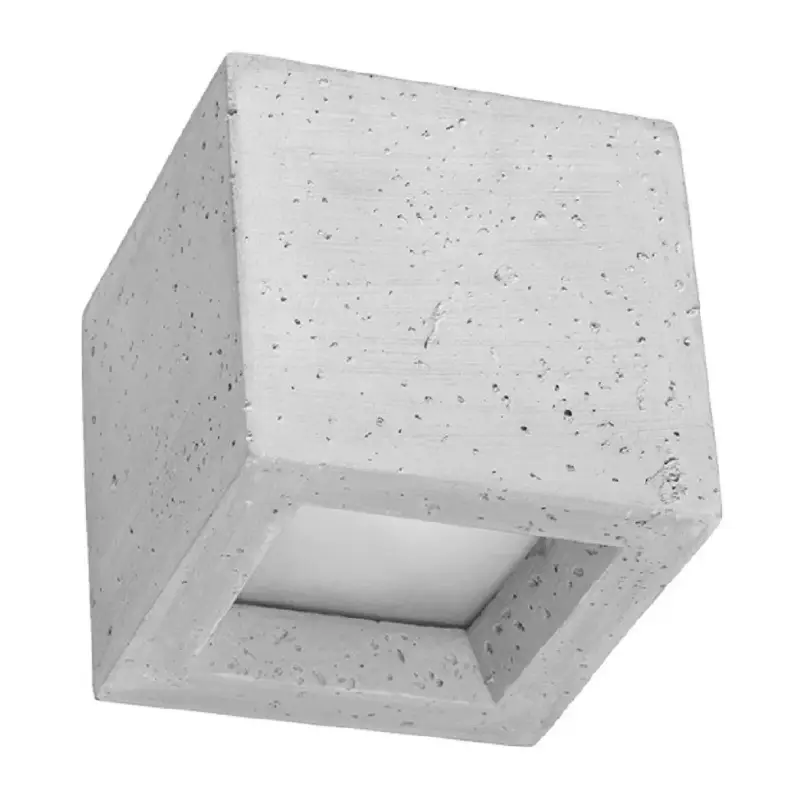 Szezonális akció LEO G9 LED Falilámpa Kocka 12cm SOLLUX beton