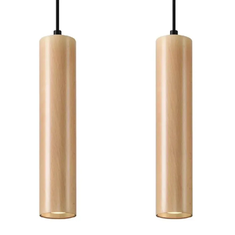 LED függesztett mennyezeti lámpa LINO 2xGU10 Natural Wood SOLLUX Legkelendőbb