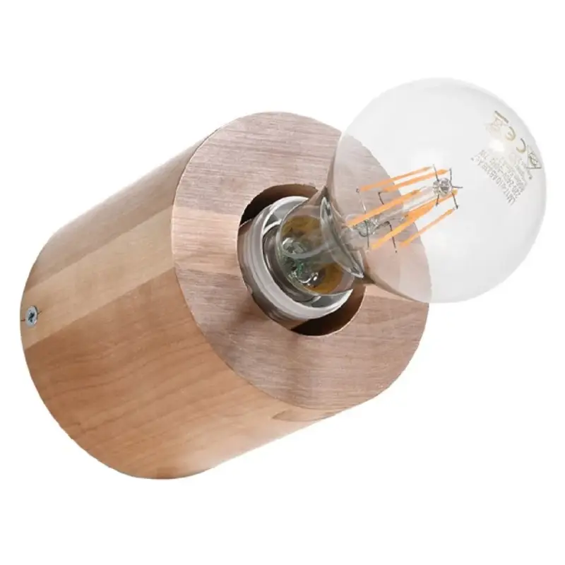 SALGADO E27 LED fali lámpa Natural Fa SOLLUX Végkiárusítás