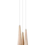 Csak ma LED függő mennyezeti lámpa SULA 3P 3xGU10 Natural Wood SOLLUX