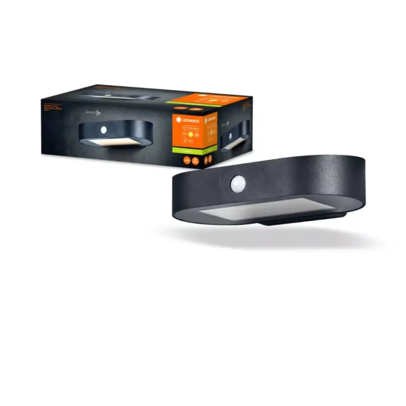 Rendeld meg most Fali lámpa homlokzati fali lámpa 4W 3000K ENDURA Style Solar Oval S Fali érzékelő LEDVANCE