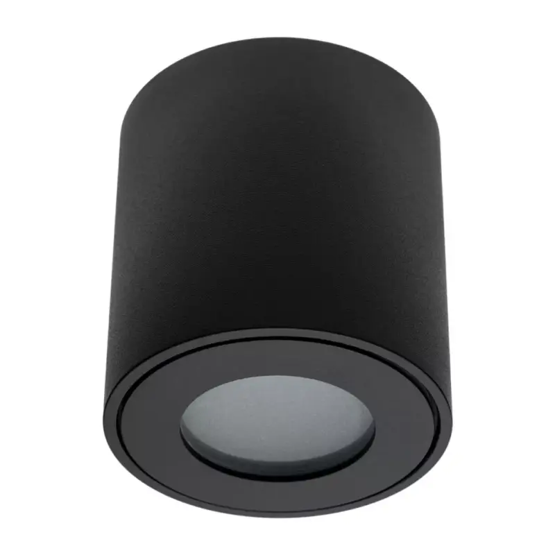 Kihagyhatatlan ajánlat Felületre szerelhető GU10 csöves lámpatest kerek fekete 84mm IP54 Modern