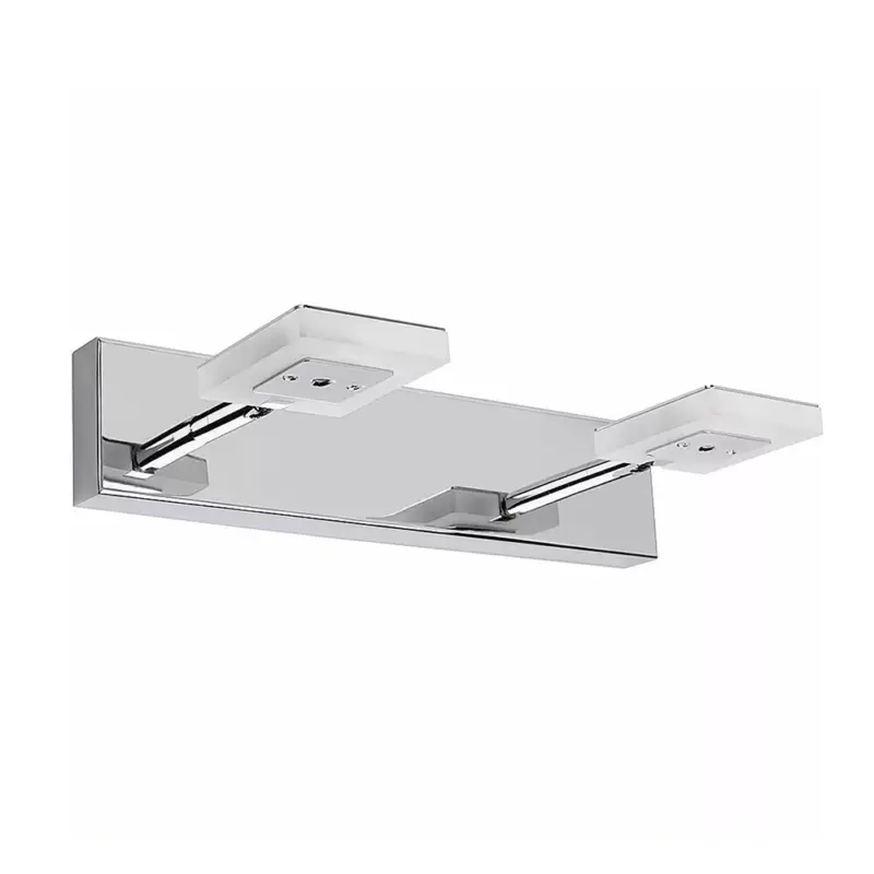 Azonnali szállítás LED fali lámpa 2x3W ezüst átlátszó fény Prestige