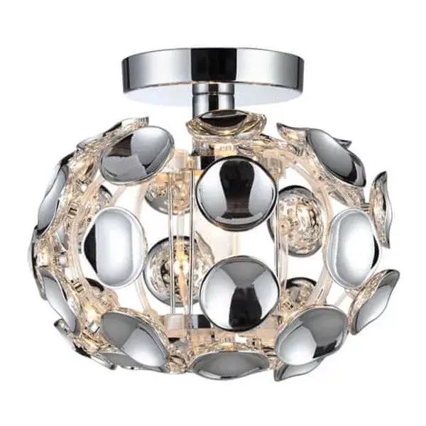 Biztonságos fizetés LED mennyezeti lámpa FERRARA E14 Modern Silver Light Prestige mennyezeti lámpa