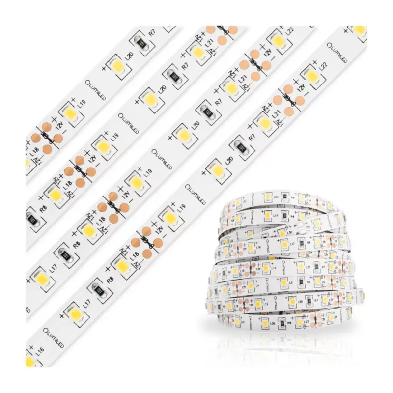 Legjobb ár LED szalag 12V 120W 1500LED 2835 Hideg 8mm 25m