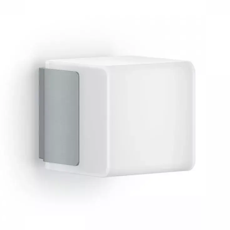 Biztonságos fizetés Kerti lámpa fali lámpa L 835 LED iHF IP44 9,5W 3000K érzékelő + Bluetooth ezüst acél