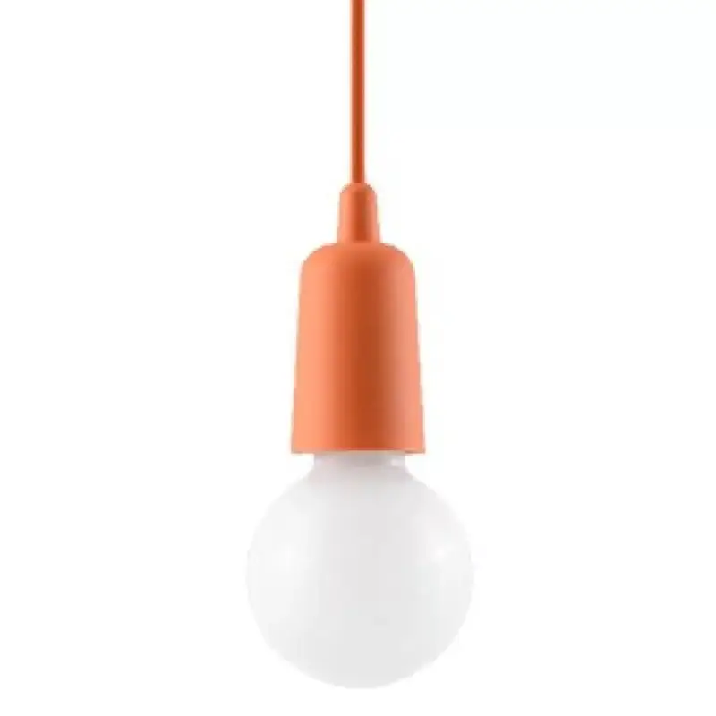 LED függő mennyezeti lámpa DIEGO E27 túlnyúló narancssárga SOLLUX Gyors kiszállítás