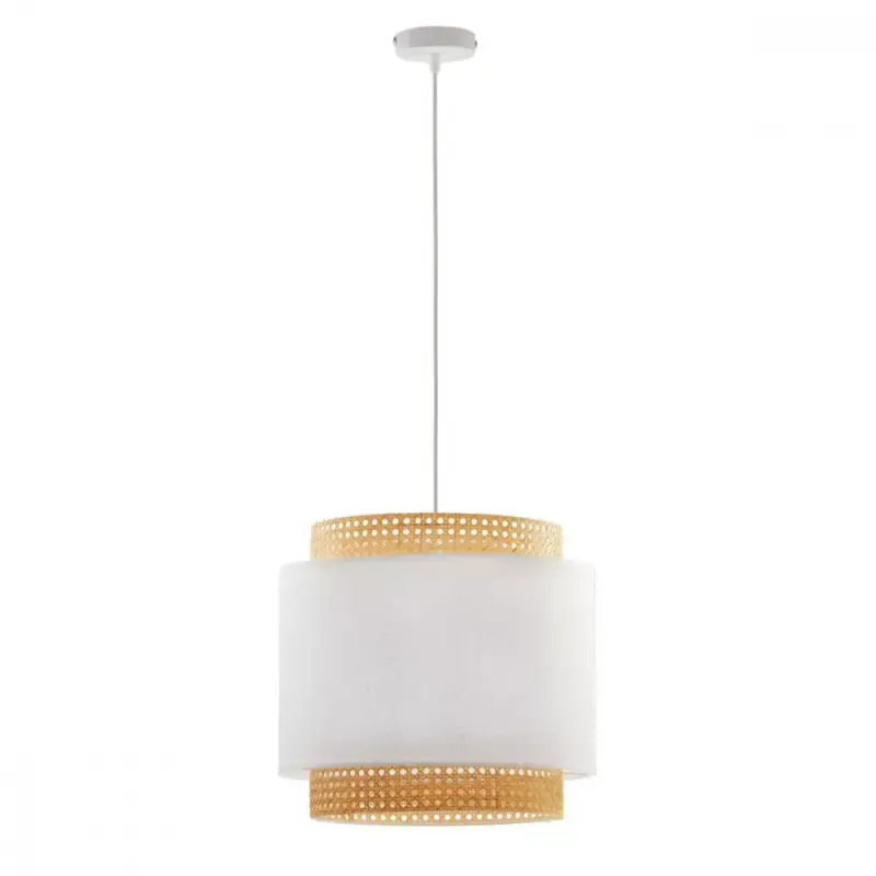 Expressz kézbesítés BOHO WHITE függő mennyezeti lámpa Rattan túlnyúló fehér Boho stílusú E27 6529 TK világítás