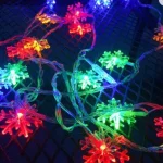 Expressz kézbesítés Karácsonyi fényfüzér 8x LED elemes, dekoratív, hóemberek, szellemek, 4,33 m, játszó, fehér + USB C
