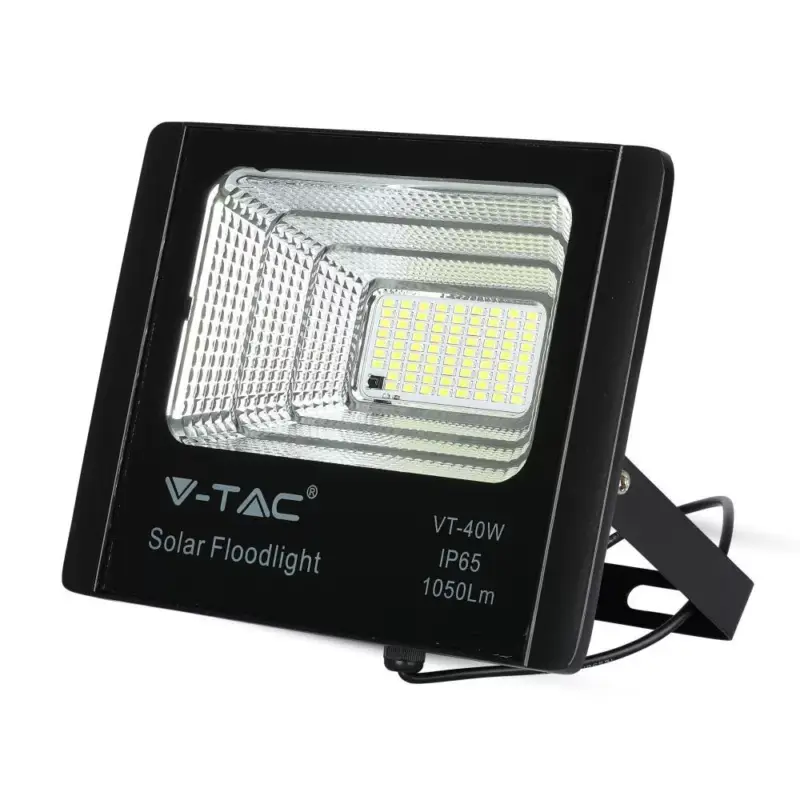LED reflektor 16W 6000K IP65 + Napelem Távirányítóval VT-40W V-TAC Expressz szállítás
