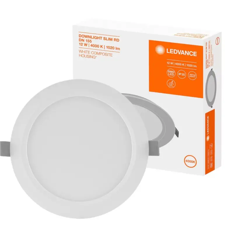 Nézd meg most Süllyesztett süllyesztett LED panel 12W 4000K DOWNLIGHT Slim DN155 LEDVANCE kerek