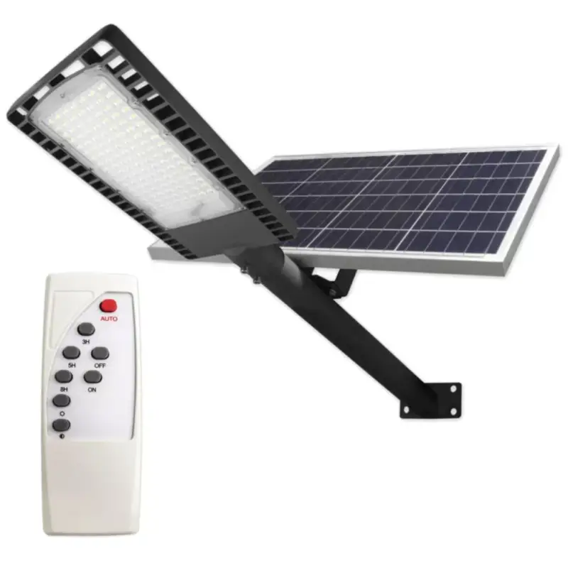 SOLAR Utcai Lámpa LED lámpatest Szürke 120W 6000K Hideg 9500lm IP65 SZÜKSÉGÉRZÉKELŐ TÁVIRÁNYÍTÓVAL + FOGANTYÚ Vedd meg most