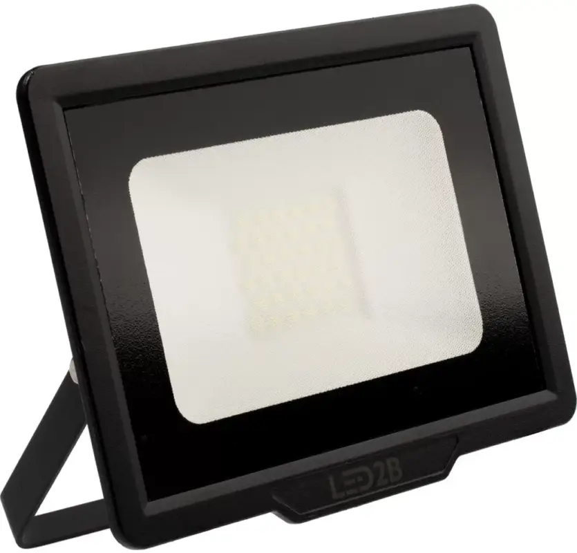 Szezonális akció LED reflektor 30W 2400lm 6000K IP65 Fekete LED2B KOBI MH