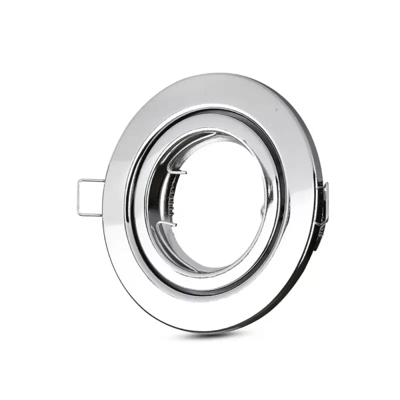 Süllyesztett mennyezeti lámpatest GU10 fűzőlyuk kerek ezüst VT-7227 V-TAC Outlet