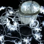 Vásárlói kedvenc Hópehely LED lánc 20xLED 3m 6500K Karácsonyi LVT