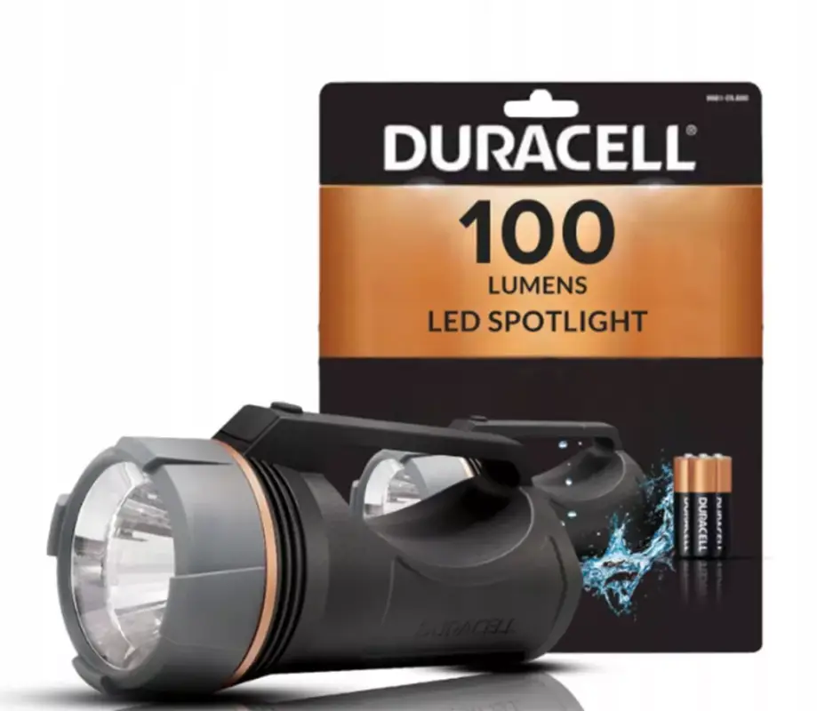 Kihagyhatatlan ajánlat LED keresőlámpa zseblámpa, kézi, elemes, 3xAA, 100lm, DURACELL