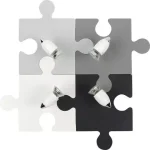 PUZZLE IV mennyezeti lámpa 9728 Nowodvorski szürke 4xGU10 gyerekrejtvény Különleges ajánlat