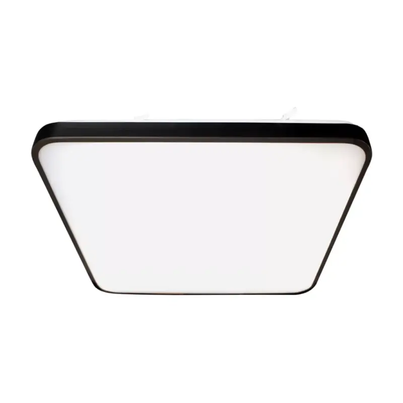 LED felületre szerelhető mennyezeti lámpa fekete négyzet FABIO 23W 37 cm 4000K Milagro Újdonság