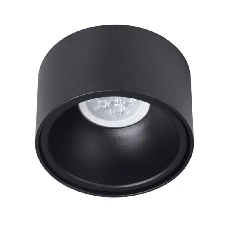 Bestseller Süllyesztett HALOGÉN Tube Spot Light Round Black GU10 Bali Milagro