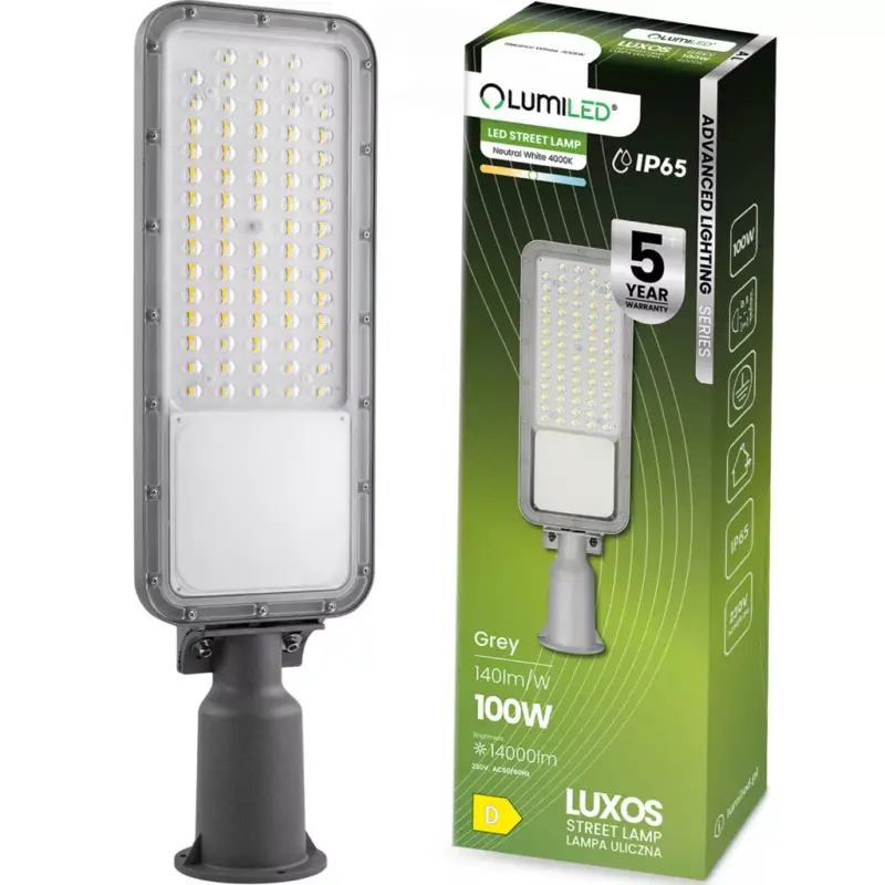 Vedd meg online LUXOS LED utcai lámpa ipari közúti lámpatest 100W 14000lm 4000K IP65 Advanced Lighting Series LUMILED