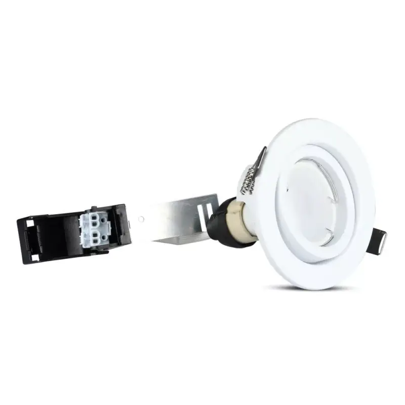 Azonnal elérhető 3x süllyesztett fehér lámpatest + GU10 LED izzó 5W 4000K VT-3333 V-TAC készlet
