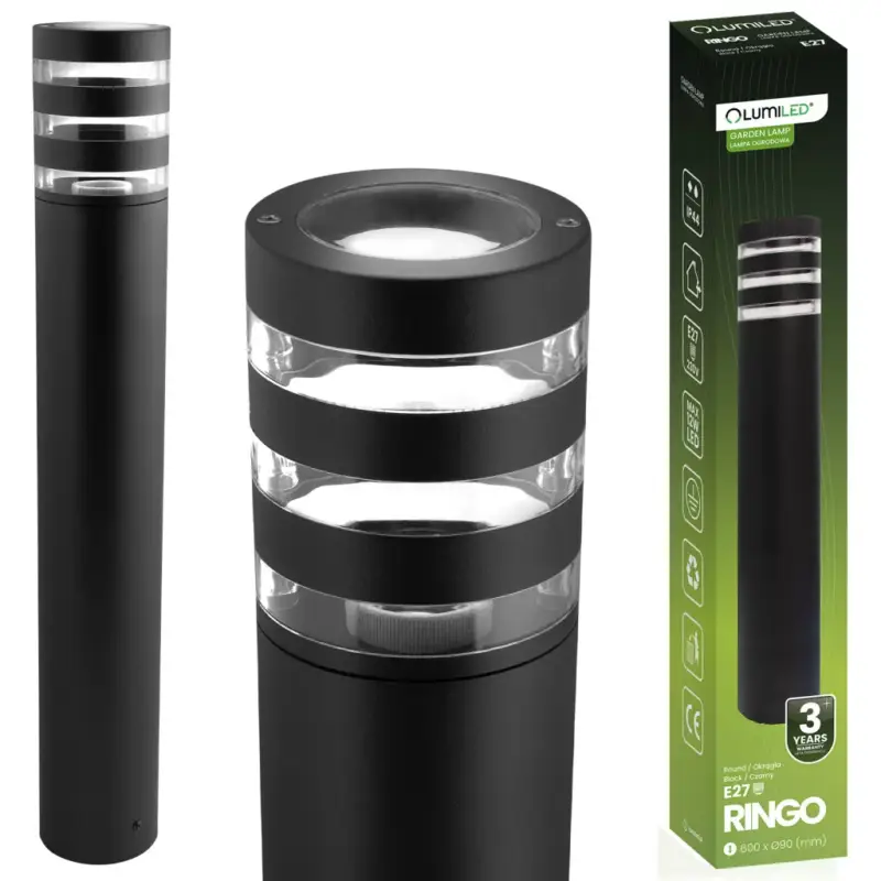 Népszerű Kerti lámpa kültéri oszlopon álló E27 12W LED RINGO 60cm Lumiled