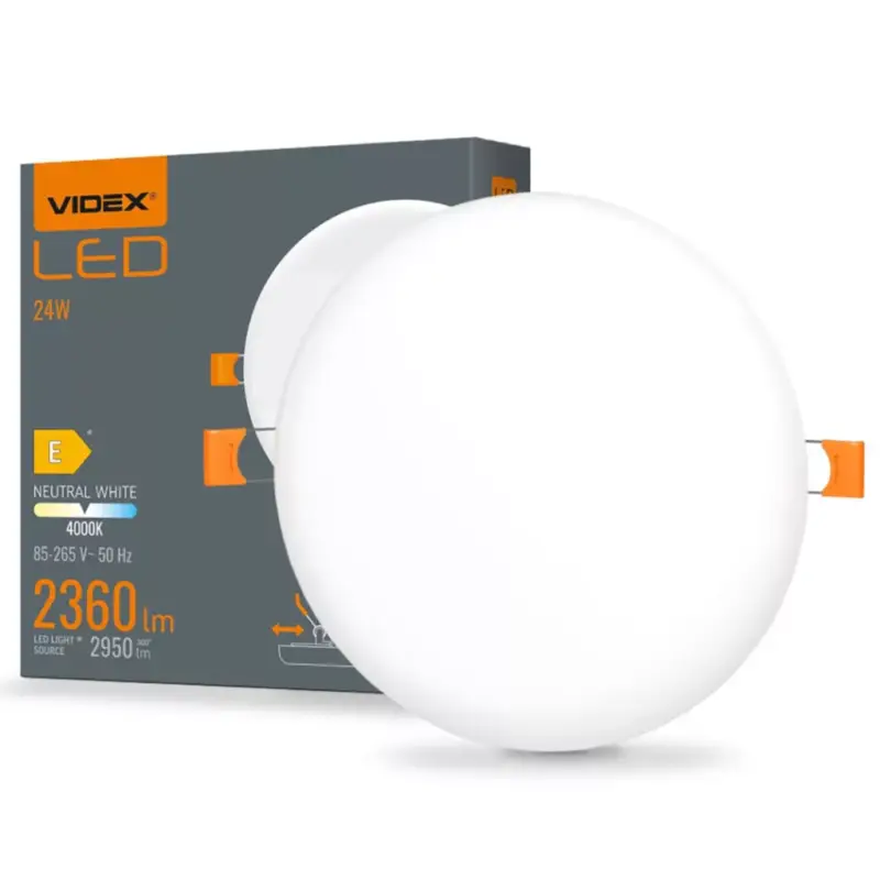 Süllyesztett lámpatest LED Panel 24W 2360lm 4000K Semleges DLFR VIDEX Ajánlat